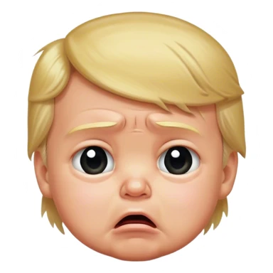 Whining baby Donald trump sticker