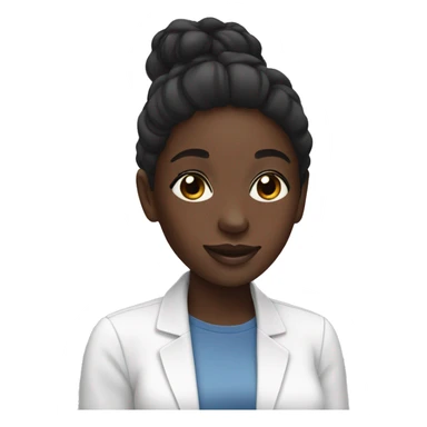 black girl doing skincare sticker