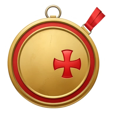gold medal with bandage and ONLY ONE magnifier engraved on the center sticker