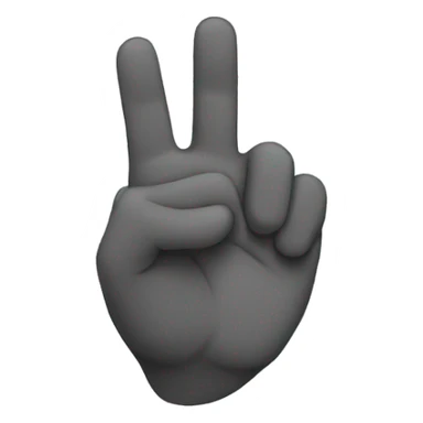 Rock on hand sign sticker