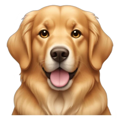 golden-retriever-with-bunny-ears sticker