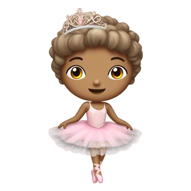 Pink shabby chic ballerina  sticker