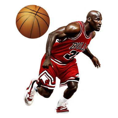 Michael Jordan Duncan on LeBron James sticker