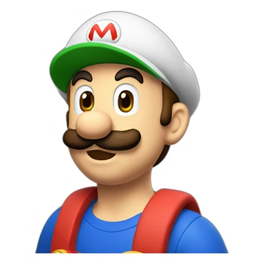 mario being confused sticker