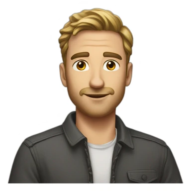 Homme cris heureux sticker