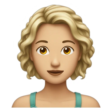 Emoji femme pleure cœur brisé  sticker