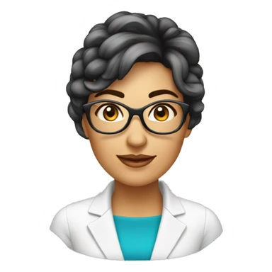 mulher, empresária do ramo imobiliaria, cabelos castanhos com oculos sticker