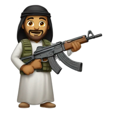 Arab with an ak sticker