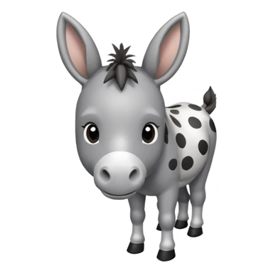 polka dots donkey  sticker