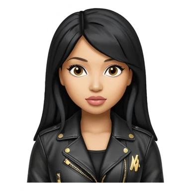 Nicki Minaj wear leather jacket sticker