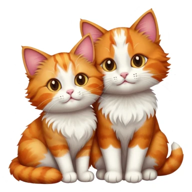 2 cats in love sticker