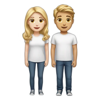 two white girls two white boys sticker