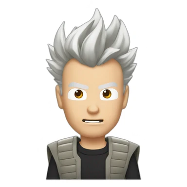 rick astley sing as super saiyan sticker