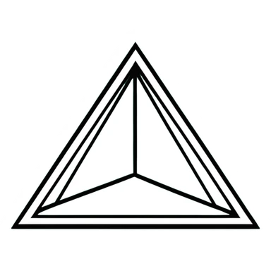 Maya cultural symbol with message theme, strictly only white and deep dark green colors, clean geometric lines, angular, minimalist sticker