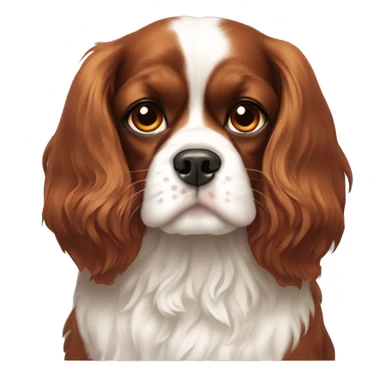 ruby king charles spaniel sticker