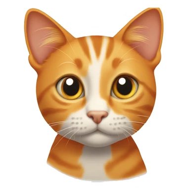 Orange cat ￼ sticker