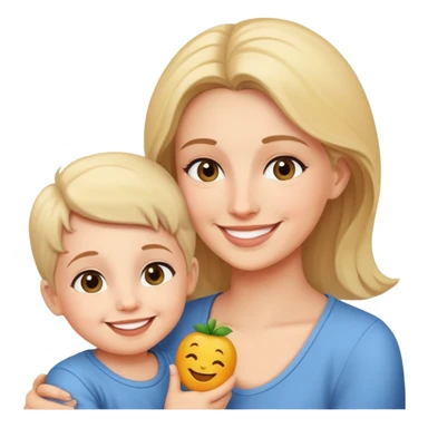 happy moments with mother and child sticker