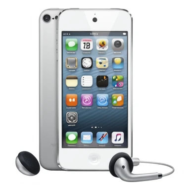 iPod touch 8 with earpiece speaker sticker