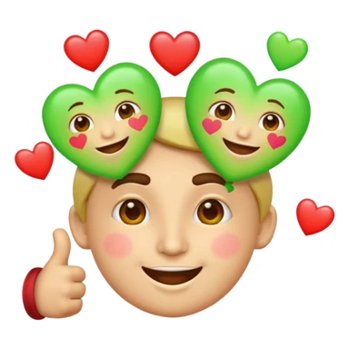 small emojis for an alternative Microsoft teams. bright green with a techie vibe. Face expressions, thumbs up, and hearts. Hearts should me the only ones with multiple colors. Not all in one emoji but seperately sticker