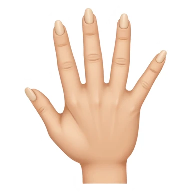 Hand sign with hand spread and middlefinger over the ringfinger sticker