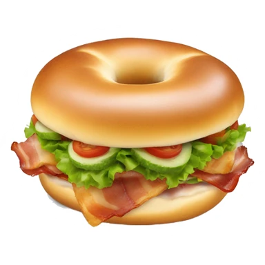 bacon lettuce tomato bagel sticker