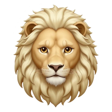 White lion sticker