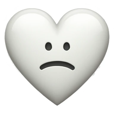 white heart with letter A inside sticker