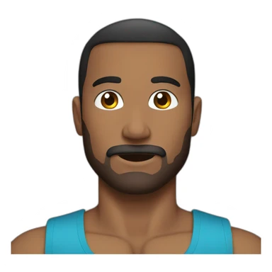 man person workout sticker