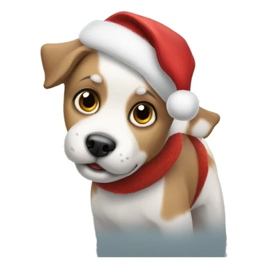Cute Christmas dogs sticker