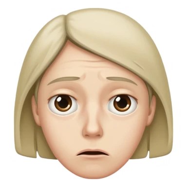 una persona con cara de anchoa preocupado con cara de anchoa sticker