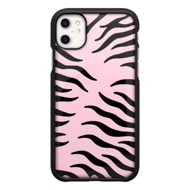 Cuore iphone zembrato rosa sticker