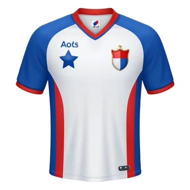 French football Jersey with two stars  sticker