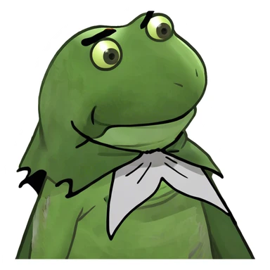 kermit the frog rising from the dead sticker