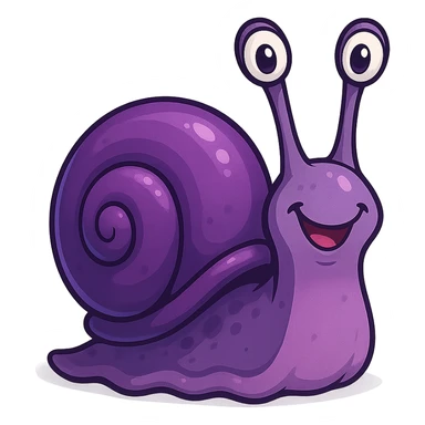 purple snail sticker