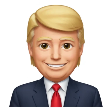 Trump but Happy sticker