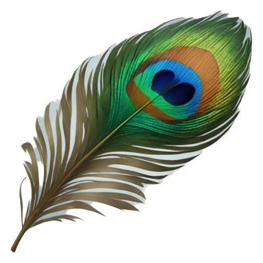peacocks feather sticker