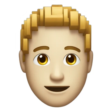A Pixelated Emoji That looks like its made out of mspaint sticker