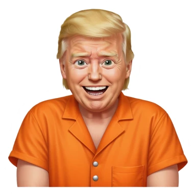 Trump in prison being laughed at by joe biden sticker