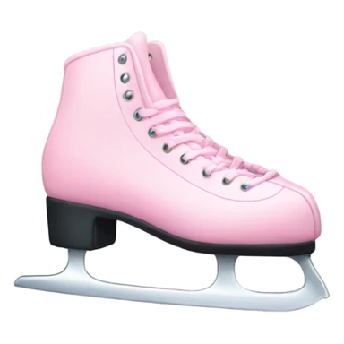 pastel pink ice skates sticker