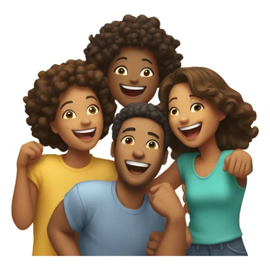 share happy and smile sticker