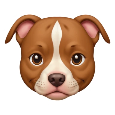 Un pitbull de carita tierna  sticker