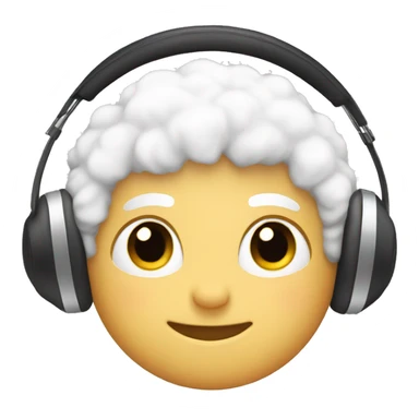 white earmuffs  sticker