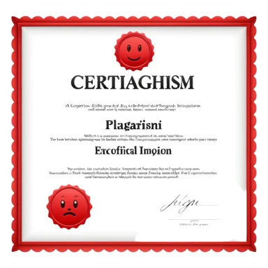 certificado antiplagio sticker