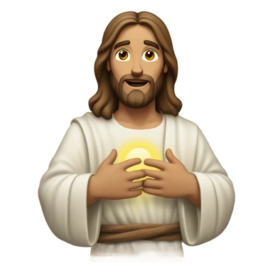 Jesus Christ in love sticker