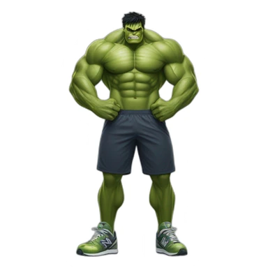 hulk in new balance sticker