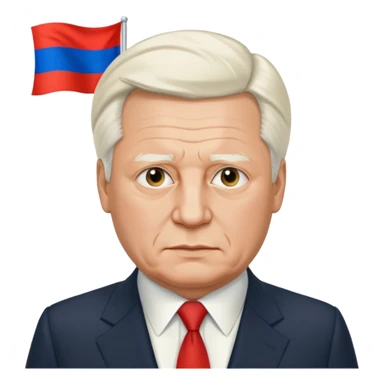 Boris Eltsin and Russian 1991 flag sticker