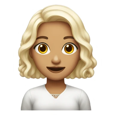 Uma mulher branca a comer pipocas sticker