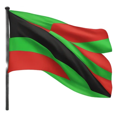 Happy Juneteenth red black green flag sticker