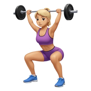squats exercise sticker