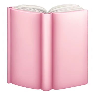 pastel pink book sticker